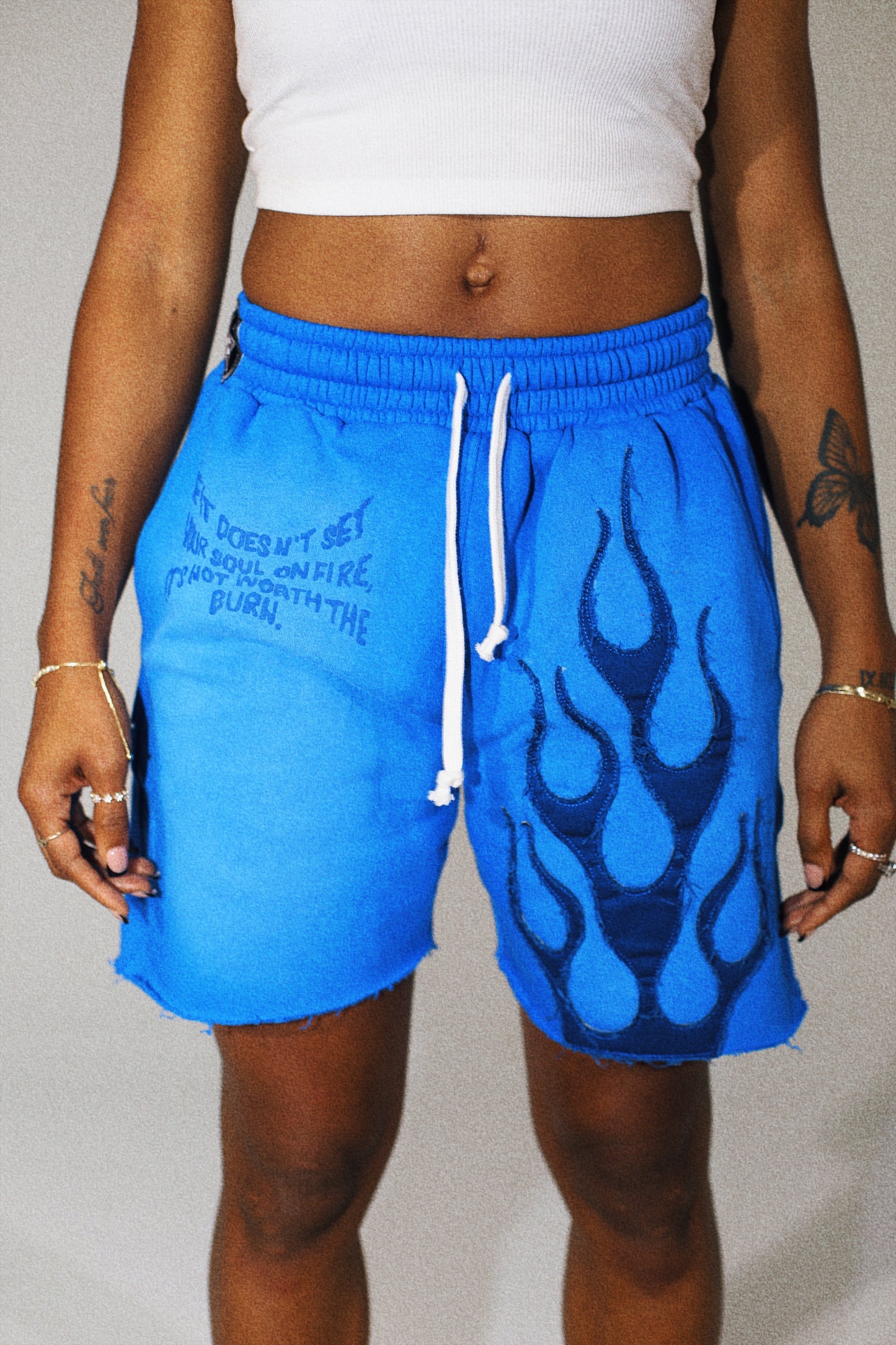 LOADED FLARE (LF) SHORTS [BLUE]