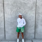 LOADED FLARE (LF) SHORTS [GREEN]