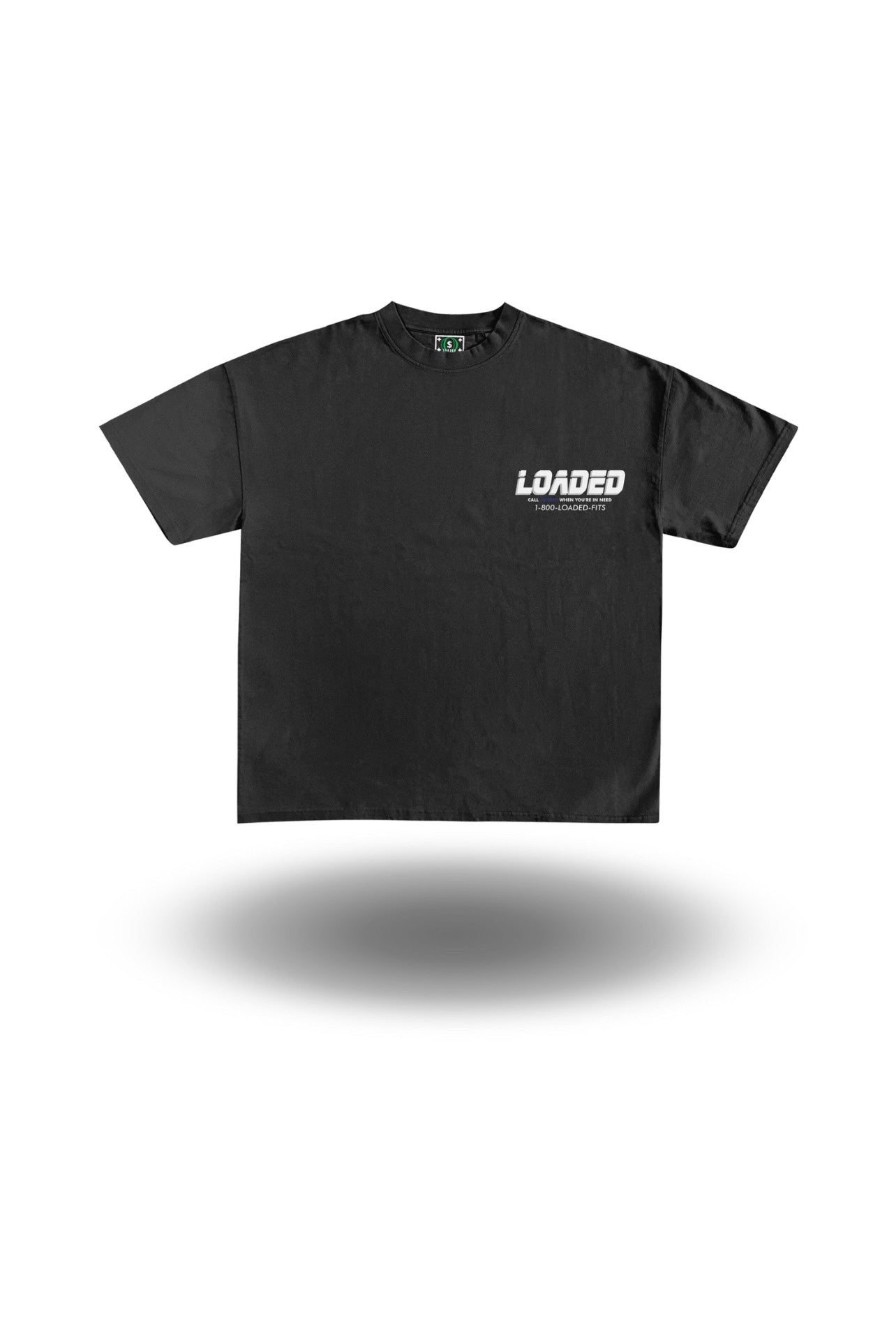 LOADED™️ “NEED SAVING” OVERSIZED TEE [BLACK]