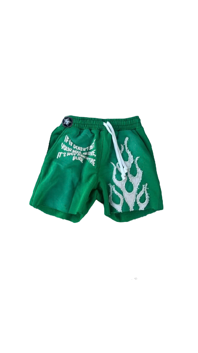 LOADED FLARE (LF) SHORTS [GREEN]