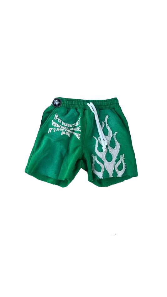 LOADED FLARE (LF) SHORTS [GREEN]